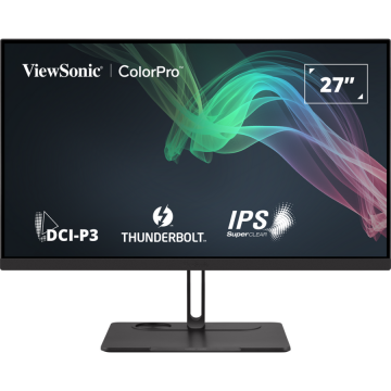 VIEWSONIC Monitor IPS LED ViewSonic 27 VP2776T-4K, UHD (3840 x 2160), HDMI, DisplayPort, Boxe, Pivot, 5 ms, Negru