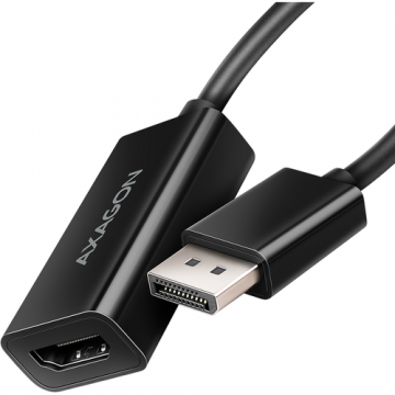 Adaptor AXAGON RVD-HI20N, DisplayPort - HDMI, 0.15cm, Negru