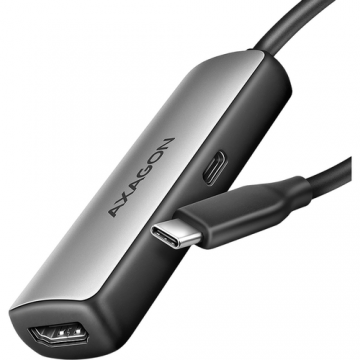 Adaptor video AXAGON  RVC-HI8KPD, USB-C - HDMI, 8K/60Hz, PD 100W, Negru