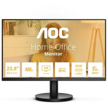AOC Monitor IPS LED AOC 24B3CA2, 23.8', Full HD, 1ms, 100Hz, HDMI, Boxe, Negru