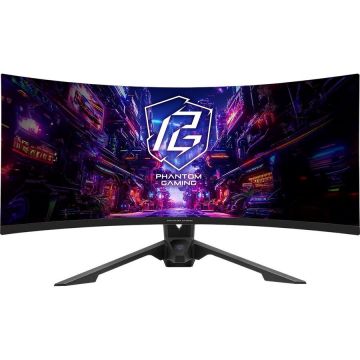 ASROCK Monitor Gaming curbat ASRock Phantom PG34QRT3A, Ultrawide, VA , HDR, 34, QHD 3440x1440, 1 ms, 180 Hz, Negru ASROCK Monitor Gaming curbat ASRock Phantom PG34QRT3A, Ultrawide, VA , HDR, 34, QHD 3440x1440, 1 ms, 180 Hz, Negru