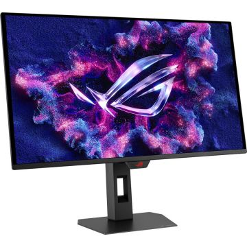 Asus Monitor Gaming QD-OLED ASUS ROG Strix XG27AQDPG, QD-OLED, 26.5 inch, QHD 2560 x 1440, HDMI, DisplayPort, Pivot, 500 Hz, 0.03 ms Negru