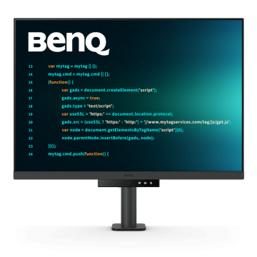benq Monitor BenQ RD280UA, 28, IPS, 4K, 3840 x 2160, 8 ms, 60 Hz,  Eye-Care, Pivot, USB-C, HDMI, DP, Negru