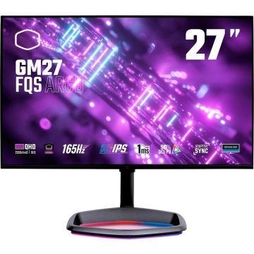 COOLER MASTER Monitor pentru gaming Cooler Master GM27-FQS, Display 27 QHD 2560 x 1440, IPS, 16:9, 165 Hz, Negru