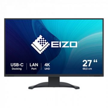 EIZO Monitor LED Eizo FlexScan EV2740X-BK, 27inch, IPS, 4K, 3840x2160, 60 Hz, 5ms GTG, Negru EIZO Monitor LED Eizo FlexScan EV2740X-BK, 27inch, IPS, 4K, 3840x2160, 60 Hz, 5ms GTG, Negru