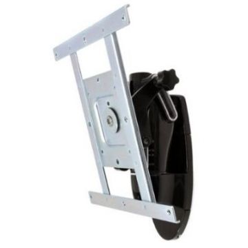 Ergotron Suport de perete pentru un singur monitor, 49, 100x100 / 75x75 / 200x100 / 200x200, 22,7 kg, negru si argintiu