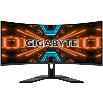 Gigabyte Monitor gaming curbat LED VA Gigabyte, 34, 3440 x 1440, UWQHD, DisplayPort, 144Hz, Vesa, Negru