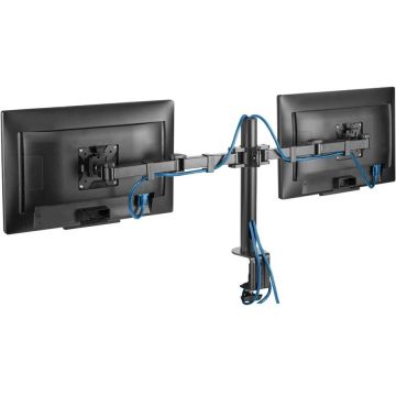 Hama Suport monitor birou HAMA Full Motion 118494, 13-35, 2 monitoare, reglabil, 15Kg
