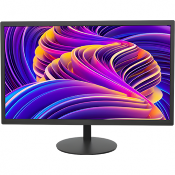 HIKVISION Monitor E-LED IPS, 18.5 inch, 1366 x 768, 75 Hz, HDMI, VGA - HIKVISION DS-D5019S0-1P0, Negru