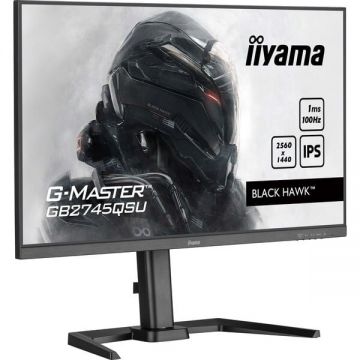 IIYAMA Monitor gaming LED Iiyama G-Master GB2745QSU-B2, 27, VA, QHD, 1ms, 100 Hz, FreeSync Premium, Negru