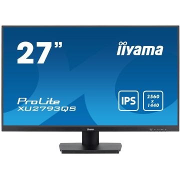 IIYAMA Monitor IPS LED Iiyama 27 XU2793QS-B7, QHD (2560 x 1440), HDMI, DisplayPort, Boxe, 100 Hz, 1 ms, Negru