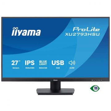 IIYAMA Monitor IPS LED Iiyama ProLite XU2793HSU-B7, 27 inch, FullHD, HDMI, DisplayPort, Boxe,100 Hz, 1 ms, Negru