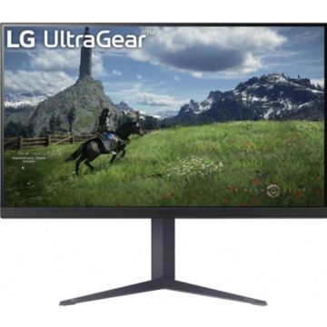 LG Monitor Gaming IPS LED LG UltraGear 31.5 32GS85QX-B, QHD (2560 x 1440), HDMI, DisplayPort, Pivot, 180 Hz, 1 ms, Negru