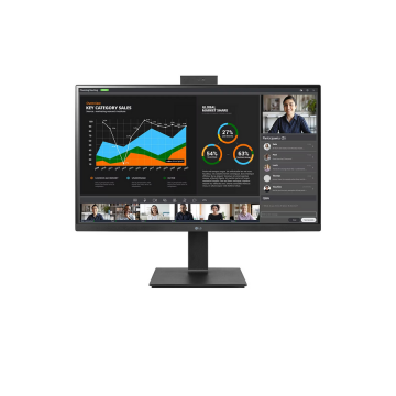 LG Monitor IPS LED LG 27 27BQ75QC-B, QHD 2560 x 1440, HDMI, DisplayPort, Boxe, Pivot Negru