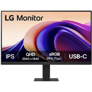 LG Monitor LG 24U631A-B, IPS LED Diagonala 23.8, Rezolutie QHD 2560 x 1440, HDMI, 100 Hz, 5 ms, Negru