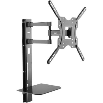 MACLEAN Maclean Suport TV cu raft pentru DVD, VESA 400x400, 32-55, 30kg, MC-772