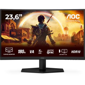 Monitor LED AOC Gaming AGON C24G42E Curbat 23.6 inch FHD VA 0.5 ms 180 Hz HDR