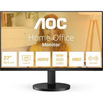 Monitor LED AOC U27B3CF 27 inch UHD IPS 4 ms 60 Hz USB-C HDR