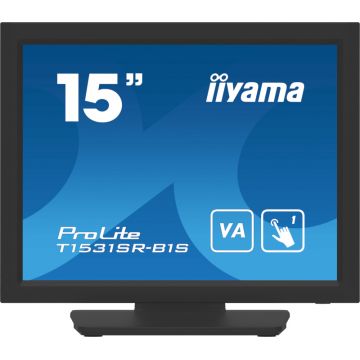 Monitor LED IIyama ProLite T1531SR-B1S Touchscreen 15 inch XGA VA 18 ms 60 Hz