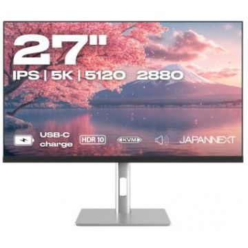 Monitor LED JAPANNEXT IPS275K-HSPC9 27 inch 5K IPS 8 ms 60 Hz USB-C HDR FreeSync