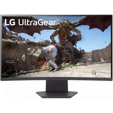 Monitor LED LG Gaming UltraGear 27GS60QC-B Curbat 27 inch QHD VA 1 ms 180 Hz HDR FreeSync