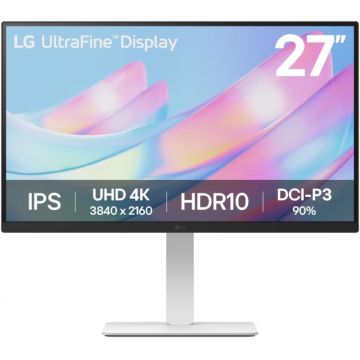 Monitor LED LG UltraFine 27US550-W 27 inch UHD IPS 5 ms 60 Hz HDR