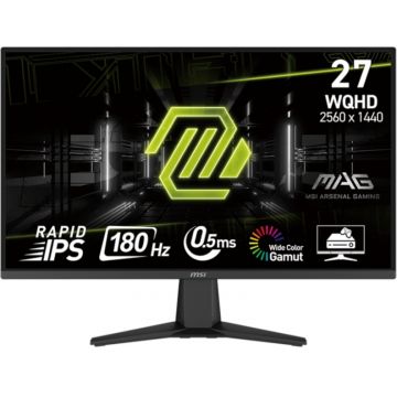 Monitor LED MSI Gaming MAG 275QF 27 inch QHD IPS 0.5 ms 180 Hz HDR FreeSync