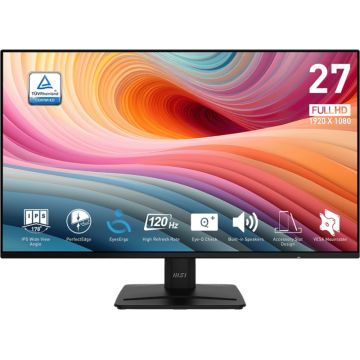 Monitor LED MSI Pro MP271A E2 27 inch FHD IPS 1 ms 120 Hz HDR