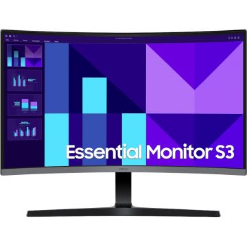 Monitor LED Samsung Essential S3 LS27D392GAUXEN Curbat 27 inch FHD VA 4 ms 100 Hz