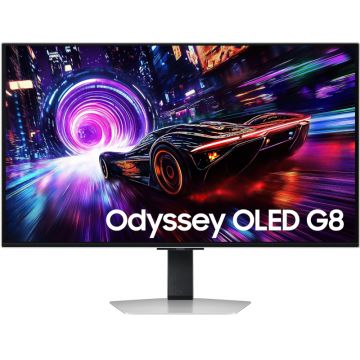 Monitor LED Samsung Gaming Odyssey G8 G81SF LS32FG810SUXEN 32 inch UHD QD-OLED 0.03 240 Hz HDR FreeSync Premium Pro