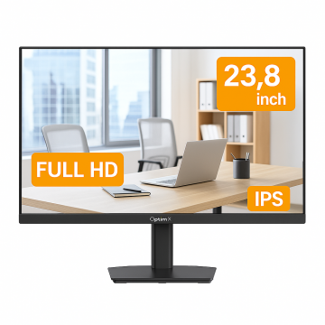 Monitor Nou Profesional Office OptimX SE40IF, 23.8 Inch Full HD IPS LED, HDMI, VGA, Boxe, 75Hz Refresh Rate
