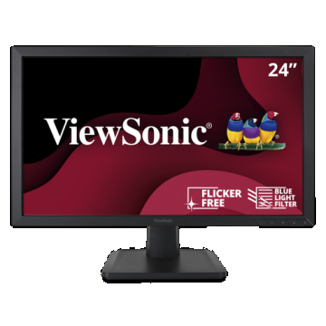 Monitor Refurbished VIEWSONIC VA2452, 24 Inch Full HD MVA, VGA, DVI, DisplayPort, Grad A-