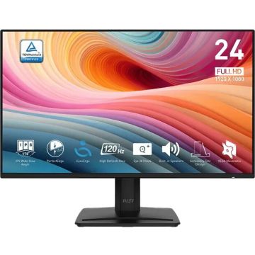 MSI Monitor MSI PRO MP242A E2, 23.8, IPS, Full HD, 4ms, 120Hz, Negru MSI Monitor MSI PRO MP242A E2, 23.8, IPS, Full HD, 4ms, 120Hz, Negru