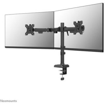 NEOMOUNTS Suport birou dublu pentru monitoare NEOMOUNTS DS60-600BL2, Pentru 2 monitoare, Diagonala 10-32, Greutate maxima 8 kg per monitor, VESA 75x75~100x100, Negru