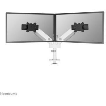 NEOMOUNTS Suport birou dublu pentru monitoare NEOMOUNTS DS65S-950WH2, Pentru 2 monitoare, Diagonala 24-34, Greutate maxima 11 kg per monitor, VESA 75x75~100x100, Alb