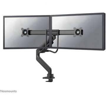 NEOMOUNTS Suport birou dublu pentru monitoare Neomounts DS75-450BL2, Diagonala 17-32, Greutate maxima 8kg per monitor, VESA 75x75~100x100mm, Negru