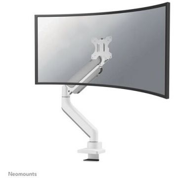 NEOMOUNTS Suport birou pentru monitor ecran curbat Neomounts DS70PLUS-450WH1, Diagonala 17-49, Greutate maxima 18 kg, VESA 75x75~100x100, Alb