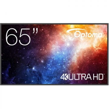 OPTOMA Ecran profesional LED  Optoma N3651K, 165,1 cm (65) Display, UltraHD/4K, HDMI, MediaPlayer, Android 11, Negru