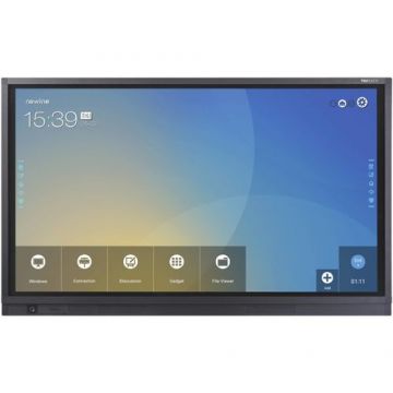 Display Profesional IPS LED Newline 65inch 6519RS, UHD (3840 x 2160), VGA, HDMI, DisplayPort, Boxe, Touchscreen, Wireless (Negru)