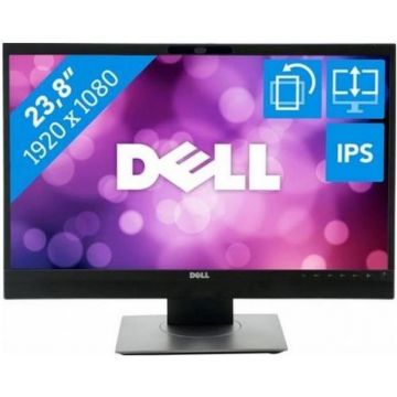Monitor IPS LED Dell 23.8inch P2418HZ, Full HD (1920 x 1080), VGA, HDMI, DisplayPort, 6 ms, Boxe, Camera Web (Negru)