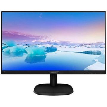 Monitor IPS LED Philips 23.8inch 243V7QDAB/00, Full HD (1920 x 1080), VGA, DVI, HDMI, Boxe, 5 ms (Negru)