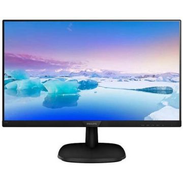 Monitor IPS LED Philips 27inch 273V7QDSB/00, Full HD (1920 x 1080), VGA, DVI, HDMI, 4 ms (Negru)