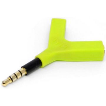 Adaptor Audio Tylt Y-SPLIT, 2x Jack 3.5mm (Verde)