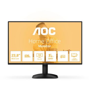 AOC Monitor IPS LED AOC 24B31H, 23.8 inch, Full HD 1920 x 1080, VGA, HDMI, 120 Hz, 1 ms, Negru