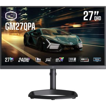COOLER MASTER Monitor Cooler Master GM27QPA, Display 27 QHD 2.560 x 1.440, IPS, Adaptive-Sync, 240Hz, Negru