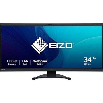 EIZO Monitor Eizo 34,1, FlexScan, EV3450XC-BK, UWQHD, 3440x1440, 60Hz, 5 ms, Negru