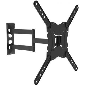 EQUIP Suport de perete extensibil Equip 650407, 23-55, 30 kg, inclinare/rotatie, negru