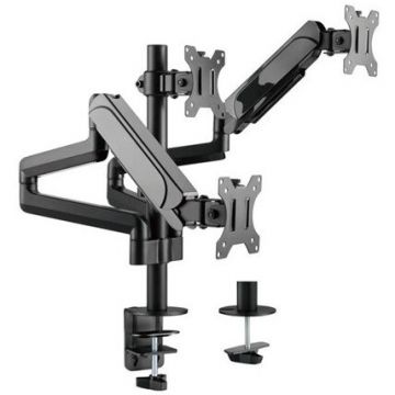 EQUIP Suport monitor desktop rabatabil Equip 650134, 17-27, 3 monitoare, negru