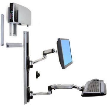 Ergotron Suport monitor ERGOTRON 45-247-026 LX, tip brat, montare pe perete