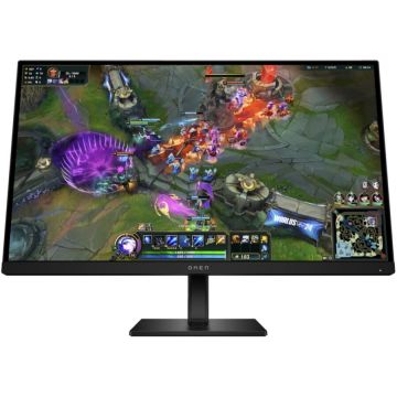 HP Monitor Gaming IPS LED HP OMEN 27inch G2, QHD (2560 x 1440), HDMI, DisplayPort, Pivot, Boxe, 280 Hz, 1 ms, Negru